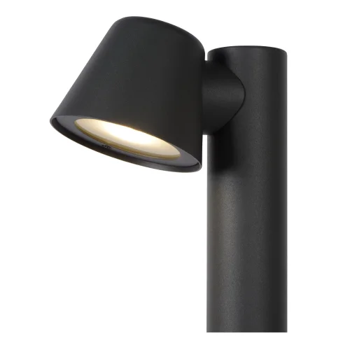 Парковый светильник Dingo-Led 14881/70/30 Lucide уличный IP44 чёрный 1 лампа, плафон чёрный в стиле современный GU10 фото 4